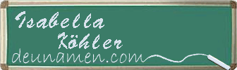 Isabella Köhler Visitenkarte